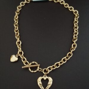 Collar "Corazón" en Acero chapado