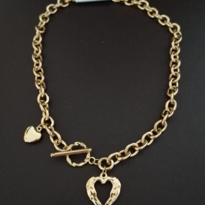 Collar “Corazón” en Acero chapado