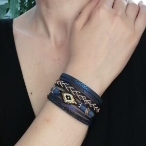 Brazalete multicapa Blue Eye
