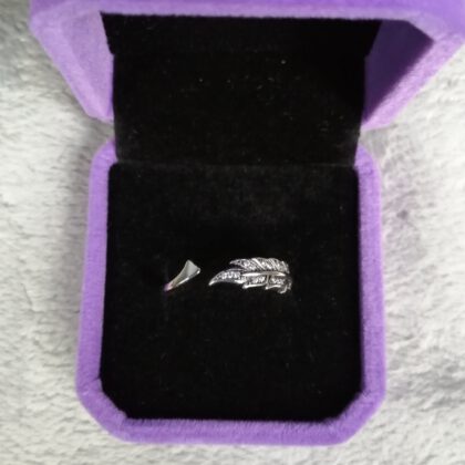 Anillo «Pluma» en Plata de Ley (S.925)