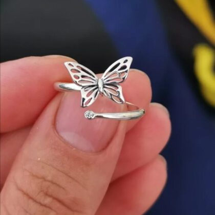 Anillo «Mariposa» en Plata de Ley (S.925)